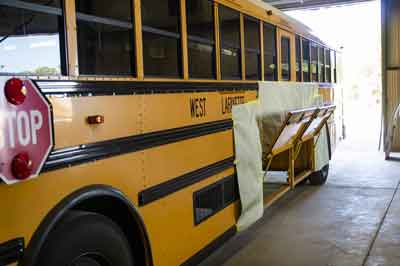 School bus repair and maintenance