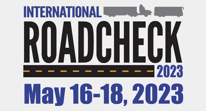 CVSA International Roadcheck May 16-18, 2023